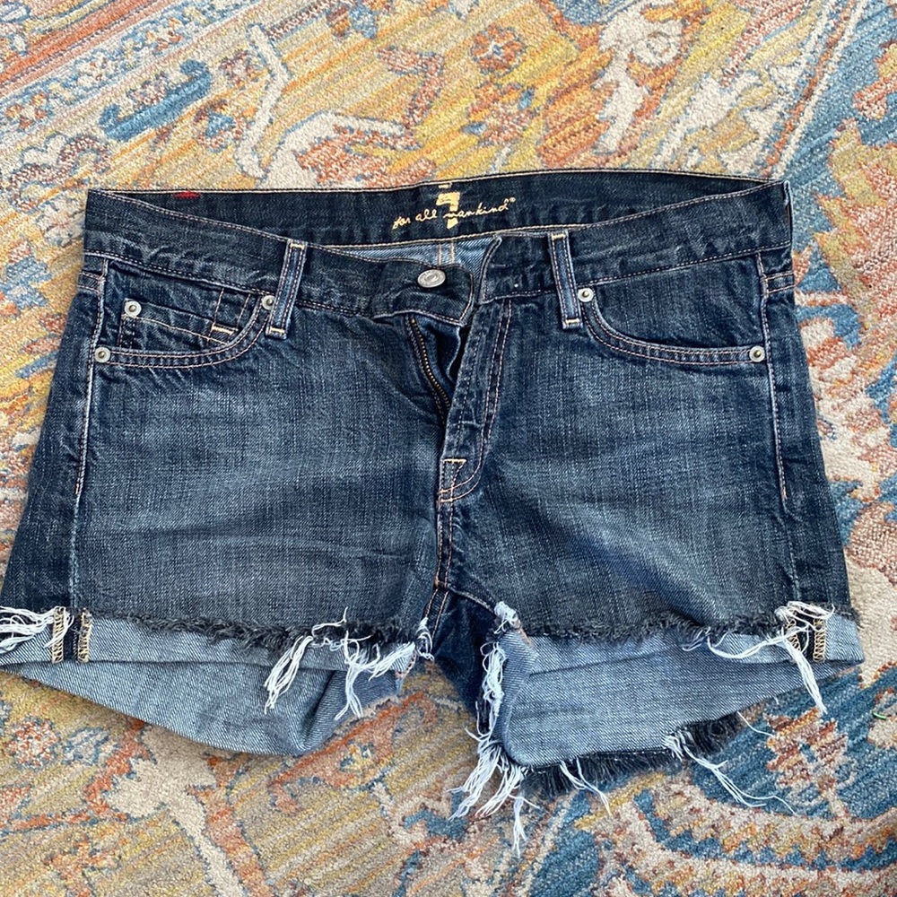 7 for all mankind denim shorts
